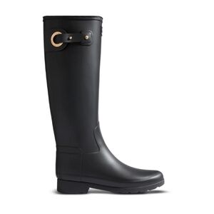 Hunter Boots Women's Refined Tall Rain Boots in Black